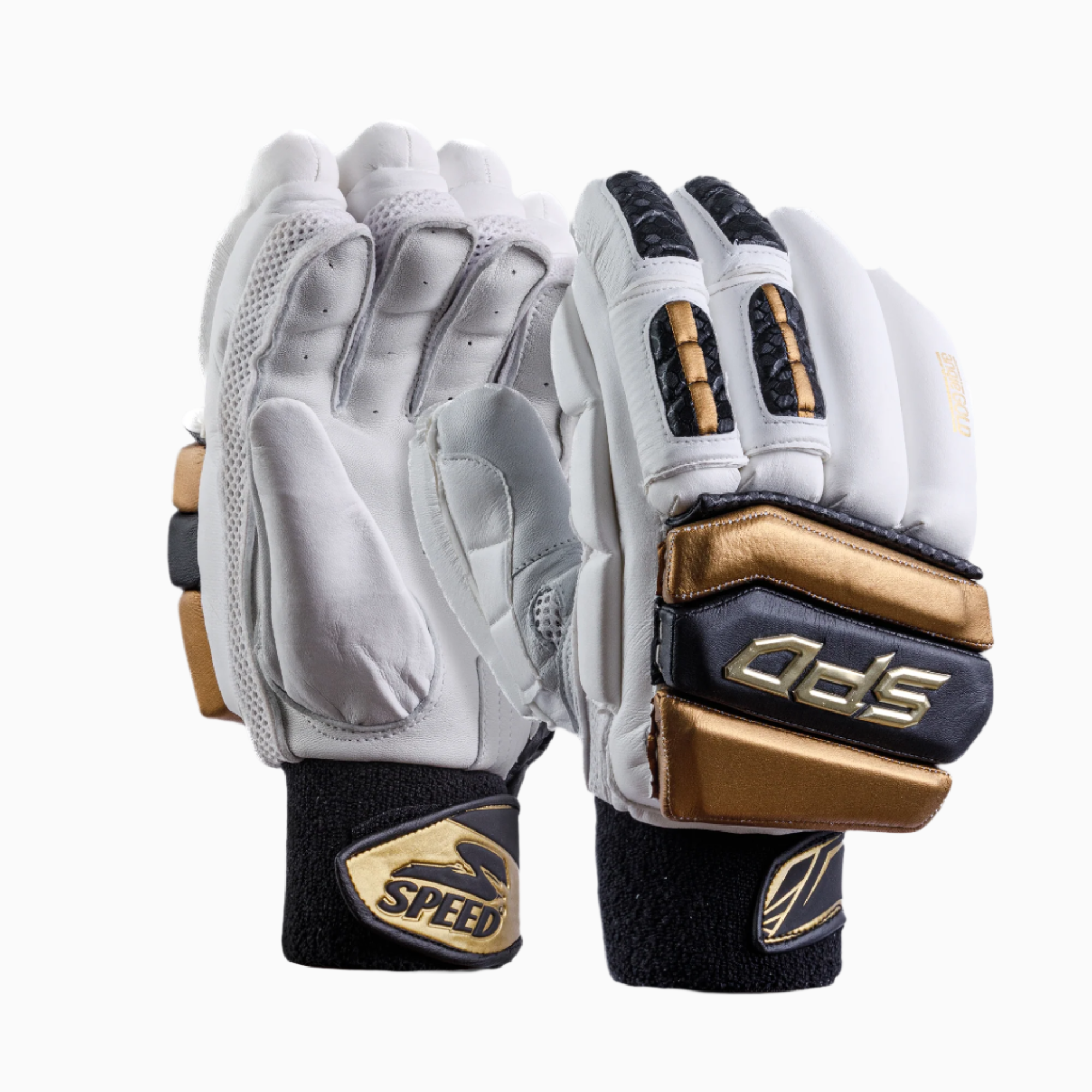 ANGIE GOLD WHITE - BATTING GLOVES