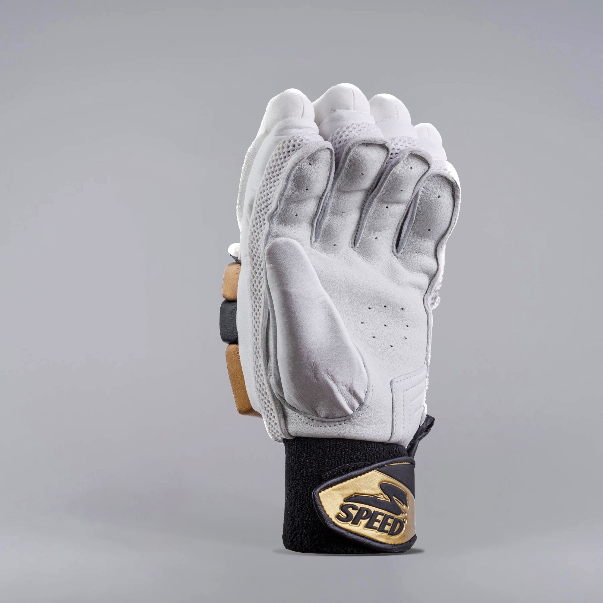 ANGIE GOLD WHITE - BATTING GLOVES
