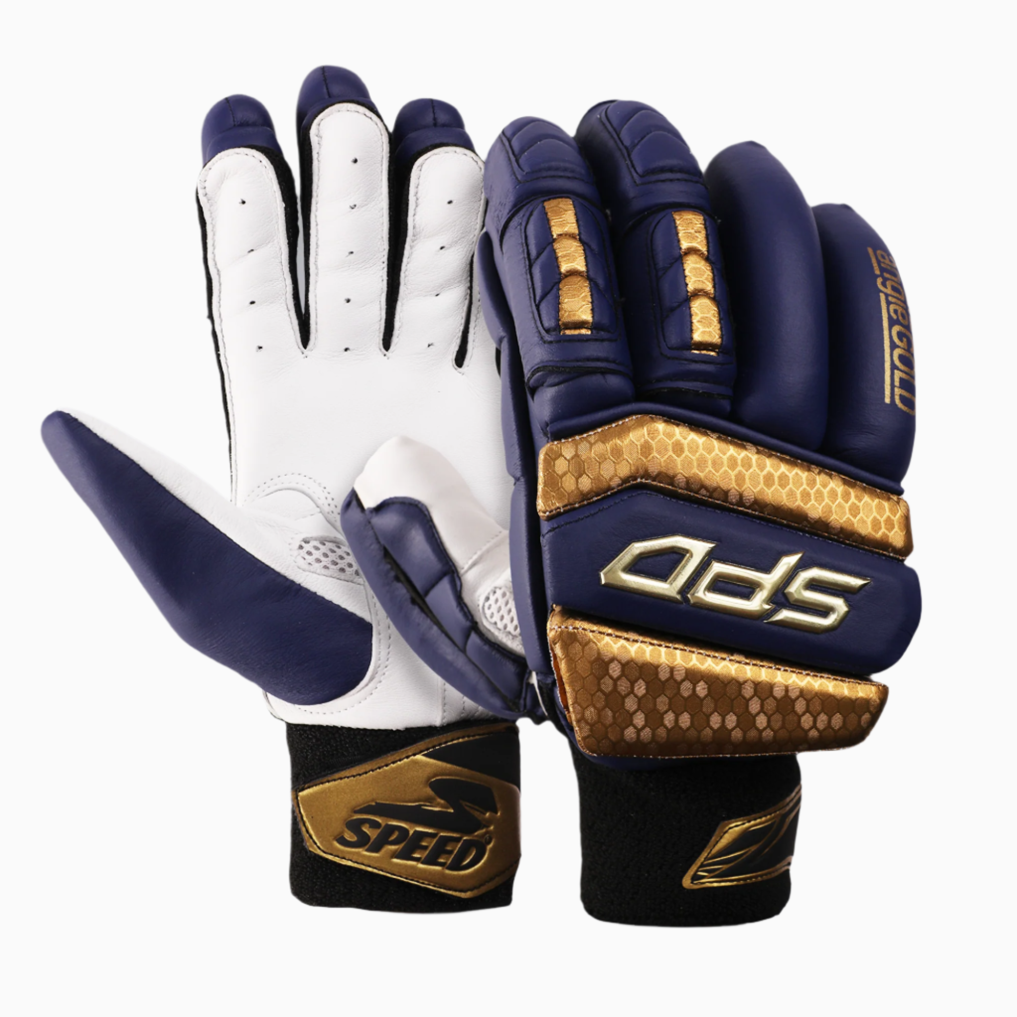 ANGI GOLD BLUE - BATTING GLOVES